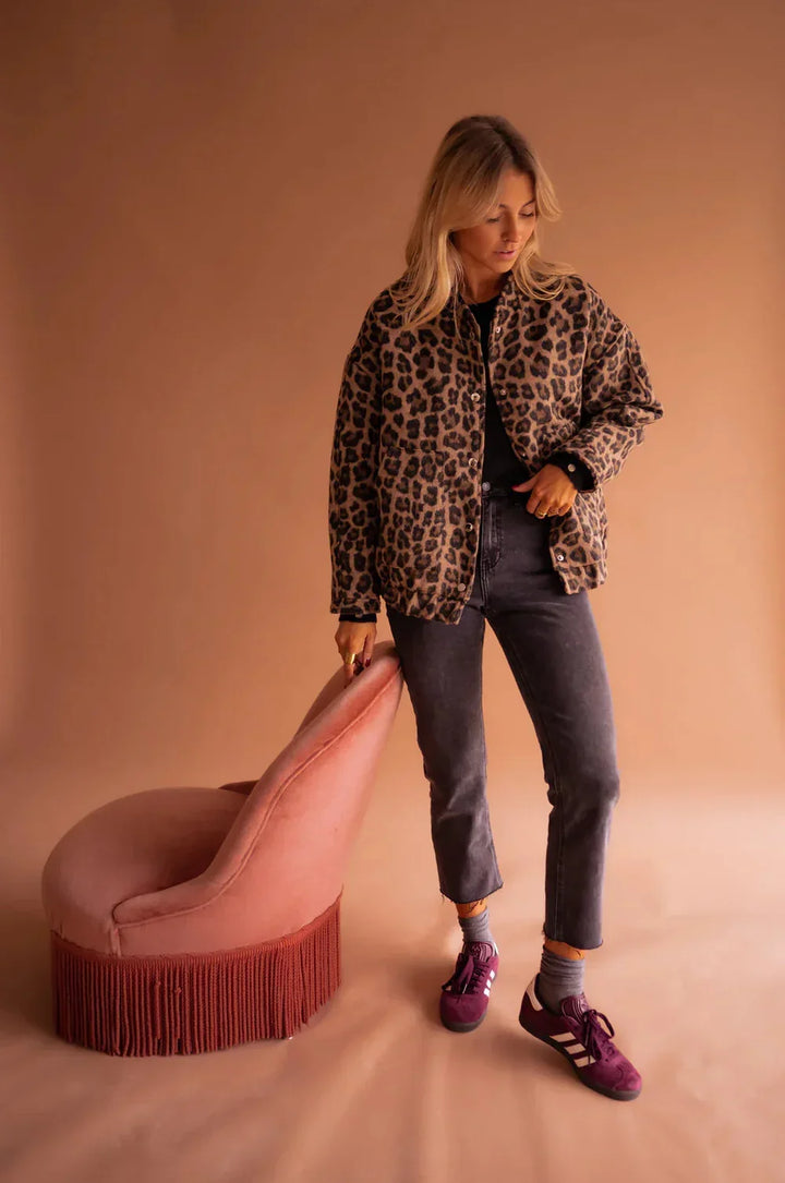 DANIELA | Leopard Print Versatile Jacket